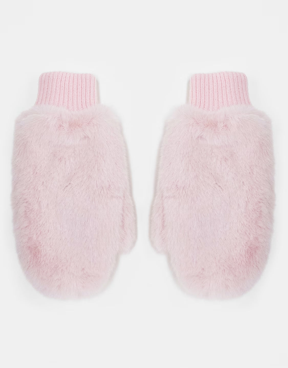 Reclaimed Vintage oversized mittens in baby pink — One-size