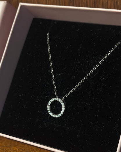 Magnolia silver necklace