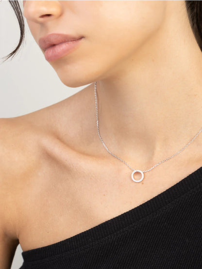 Magnolia silver necklace